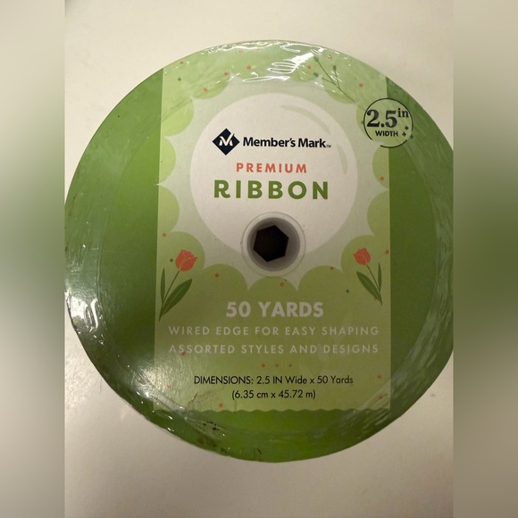 Hello Spring Burlap Ribbon NWT - Picture 3 of 3